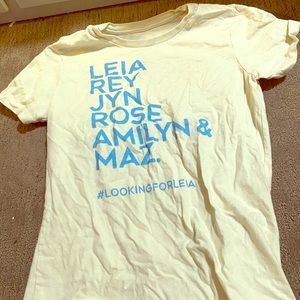 A t-short with Star Wars names